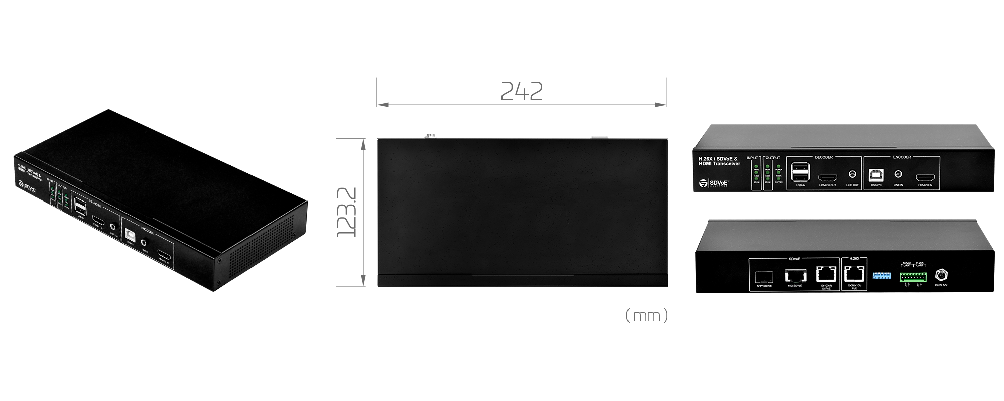 H.26X, SDVoE and HDMI2.0 Transceiver